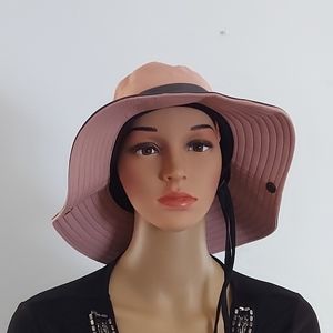Women's Safari Sun Protection Bucket Hat with Ponytail-Friendly Wide Brim